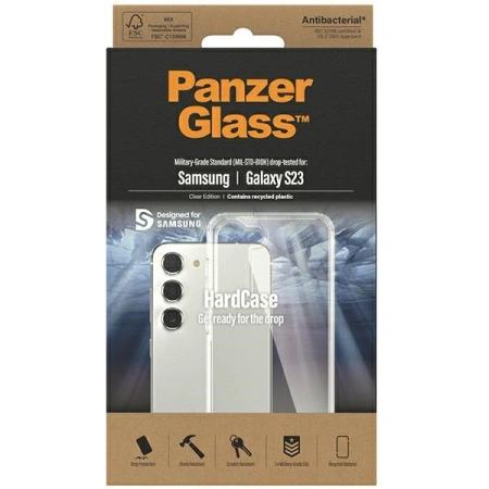 PANZERGLASS CASE DO SAMSUNG GALAXY S23 CLEARCASE Z OCHRONĄ ANTYBAKTERYJNĄ