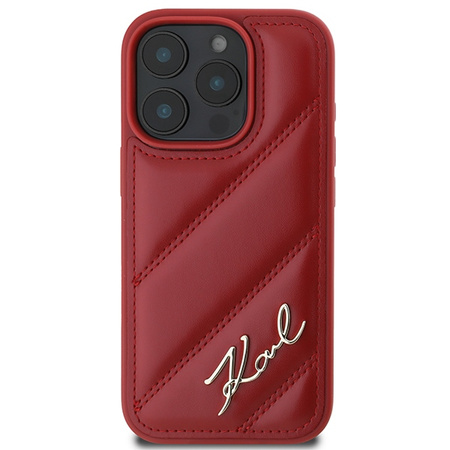 KARL LAGERFELD ETUI HARDCASE DO IPHONE 16 PRO 6.3 QUILTED SIGNATURE DESIGN