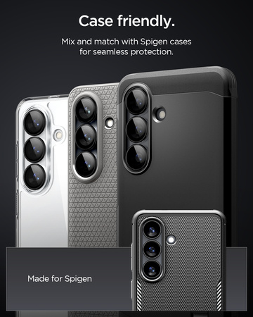 Spigen Glass tR EZ Fit Optik Pro HD 2 Pack, black - Samsung Galaxy S26+