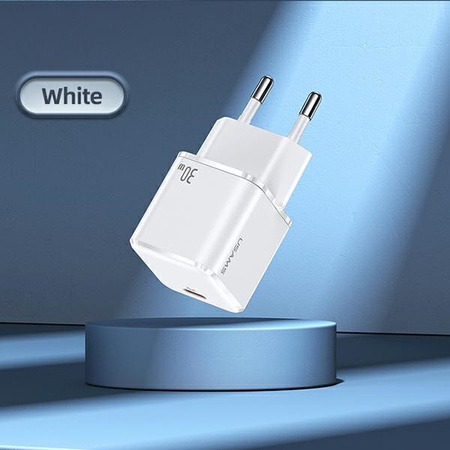 USAMS ŁAD. 1xUSB-C 30W PD3.0 DO TELEFONÓW IPHONE 12 13 14 SZYBKIE ŁADOWANIE