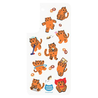 SAMSUNG PANEL DO ETUI FRAME COVER GALAXY S22+ MUZIK TIGER BIAŁY OCHRONNY
