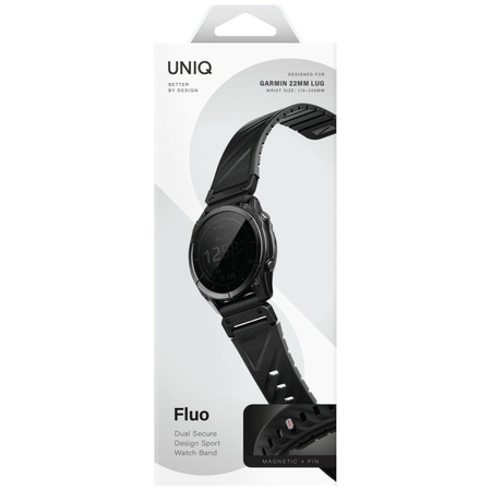 Pasek UNIQ Fluo x Smart-Fit do Garmin    22mm czarny
