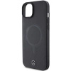 Etui Mercedes Smooth Leather MagSafe do iPhone 15 Plus - czarne
