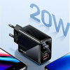 USAMS ŁADOWARKA SIECIOWA 1xUSB-C 1xUSB T40 DO APPLE DO LIGHTNING PD3.0