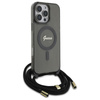GUESS ETUI HARDCASE DO IPHONE 16 PRO MAX CROSSBODY CORD DO MAGSAFE BLACK