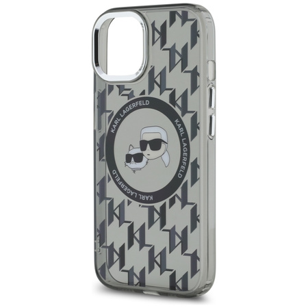 KARL LAGERFELD ETUI DO IPHONE 15 PLUS 6.7 DO MAGSAFE MONOGRAM CHOUPETTE