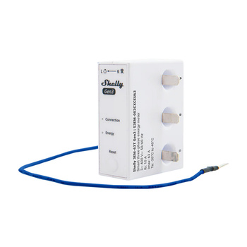 Miernik energii 1/3-kanałowy WiFi Shelly 3EM-63T Gen3 (płaski zacisk)