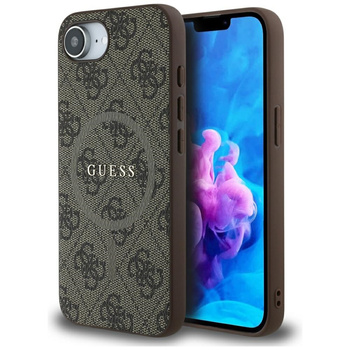 GUESS ETUI RING CLASSIC LOGO DO IPHONE 16E Z MAGNETYCZNYM SYSTEMEM