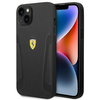 Ferrari FEHCP14SRBUK iPhone 14 6,1" czarny/black hardcase Leather Stamp Sides