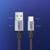 Ugreen kabel przewód USB - USB Typ C Quick Charge 3.0 3A 1m szary (60126)