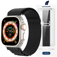 Sportowy pasek ze sprzączką do Apple Watch 8 / 7 / 6 / SE / 5 / 4 / 3 / 2 / 1 (41, 40, 38 mm) Dux Ducis Strap GS Version - czarny