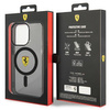 Etui Ferrari FEHMP14LURKK na iPhone 14 Pro - czarne Translucent Magsafe