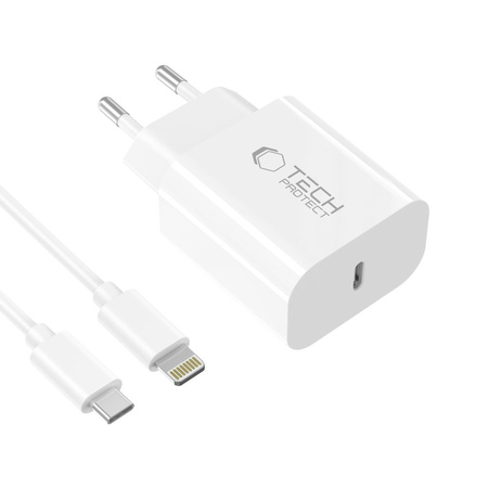 TECH-PROTECT ŁADOWARKA PD 20W DO DO LIGHTNING IPHONE 12 13 14 KABEL