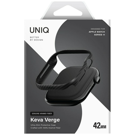 Etui UNIQ Keva Verge do Apple Watch      Series 10 / 11 42mm czarny