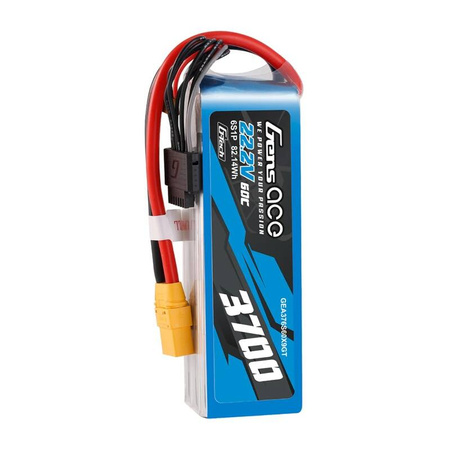 GENS ACE AKUMULATOR LIPO G-TECH 3700MAH 22.2V 60C DO DRONÓW MODELI RC XT90