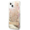 Guess GUHCP13SLFLSD iPhone 13 mini 5,4" złoty/gold hardcase Paisley Liquid Glitter