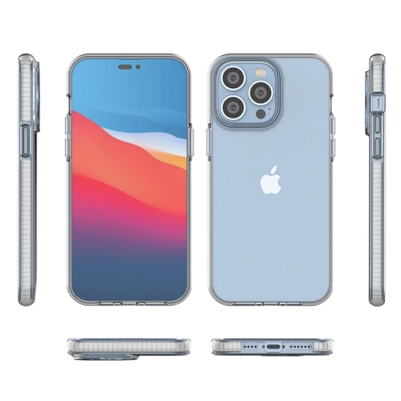 HURTEL ETUI SILIKONOWE POKROWIEC DO IPHONE 14 PRO MAX Z RAMKĄ SPRING CASE