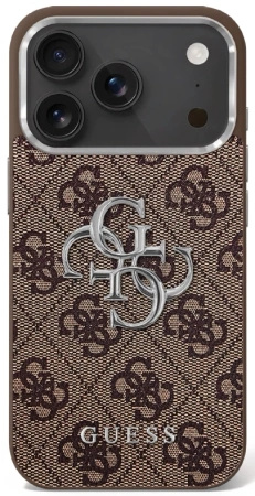 GUESS ETUI DO IPHONE 17 GRANULOWANE LOGO 4G LUXURY MAGNETYCZNE
