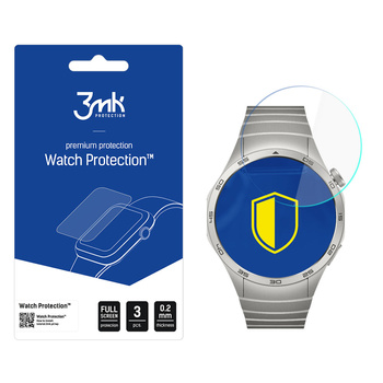 3MK SZKŁO HYBRYDOWE DO HUAWEI WATCH GT 4 46MM FLEXIBLEGLASS OCHRONA