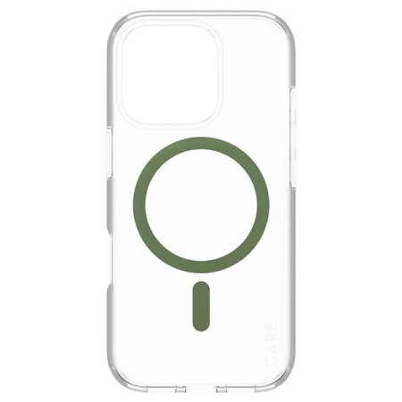 Etui CARE by PanzerGlass Flagship Case z MagSafe na iPhone 16 Pro - zielone