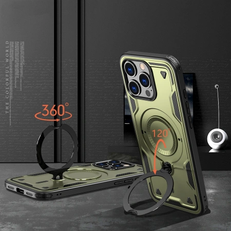 HURTEL ETUI HYBRID ARMOR TRENDY Z DO MAGSAFE DO IPHONE 16 PRO MAX PANCERNA