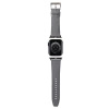 Pasek Karl Lagerfeld Saffiano Monogram na Apple Watch 42/44/45/49mm - srebrny