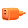 MCDODO SZYBKA ŁADOWARKA SIECIOWA DO TELEFONU ZASILACZ 2X USB-C PD GAN 45W