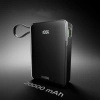 Powerbank SBS 20000 mAh 20 W z wbudowanym kablem USB-C i wyświetlaczem cyfrowym - czarny