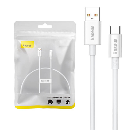 BASEUS KABEL USB DO USB-C 100W DO TELEFONÓW 0.25M DO SZYBKIEGO ŁADOWANIA