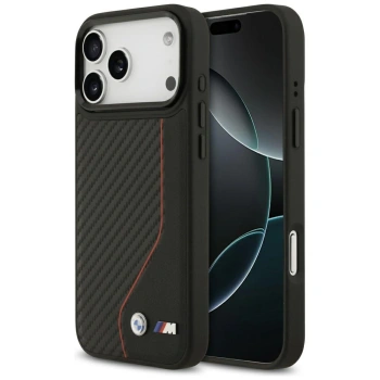 BMW ETUI CASE POKROWIEC DO MAGSAFE IPHONE 17 PRO MAX M CARBON LINE LOGO