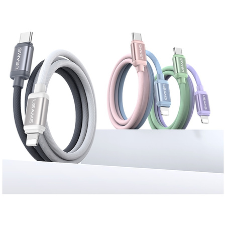 USAMS KABEL USB-C LIGHTNING BICOLOR SERIES SJ757 DO IPHONE 12 13 14 30W