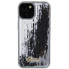 Etui Guess Sequin Script Metal na iPhone 15 - srebrne