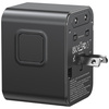 USAMS ŁADOWARKA SIECIOWA TRAVEL ADAPTER 17W DO US/AU/EU/UK Z USB-C USB-A
