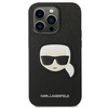 Karl Lagerfeld KLHCP14LSAPKHK iPhone 14 Pro 6,1" czarny/black hardcase Saffiano Karl`s Head Patch