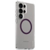 Etui CARE by PanzerGlass Flagship Urban Combat Purple QI do Samsung Galaxy S25 Ultra - przezroczysty