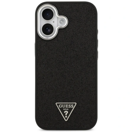GUESS ETUI GLITTER TRIANGLE LOGO MAGSAFE DO IPHONE 17 OCHRONA Z EFEKTEM