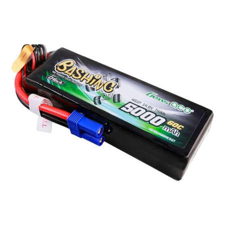 GENS ACE AKUMULATOR LIPO 5000MAH 14.8V 4S1P 60C Z KONEKTOREM EC5 DO RC