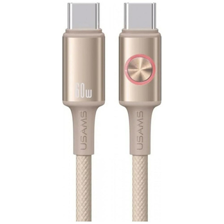 USAMS KABEL Huan Series USB-C DO USB-C 1,2M DO IPHONE 60W SOLIDNE ŁADOWANIE