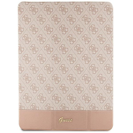 Etui Guess GUFCP12PS4SGP na iPad Pro 12.9" - różowe 4G Stripe Allover