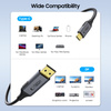 TECH-PROTECT PRZEJŚCIÓWKA USB-C DO DISPLAYPORT 1.4 8K 180CM DO MONITORÓW TV