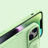 Nillkin CamShield Magnetic Silicone Case etui iPhone 14 Plus magnetyczny MagSafe pokrowiec z osłoną na aparat zielony