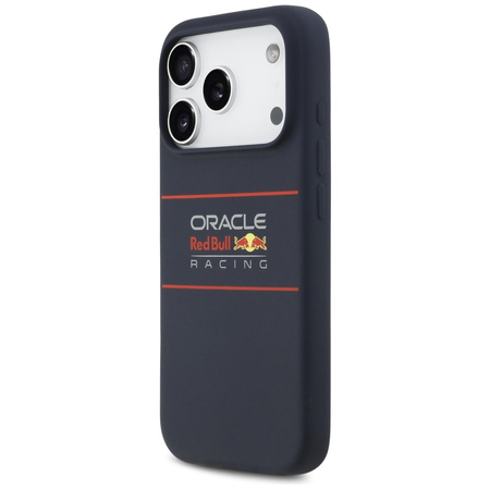 Etui Red Bull Silicone Horizontal        Centered Logo MagSafe do iPhone 17 Pro Max granatowy