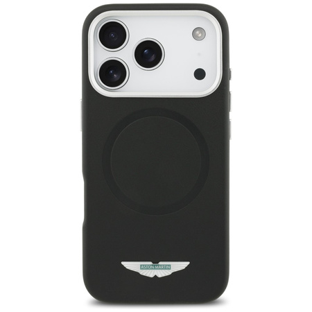 Etui Aston Martin HC FW Logo MagSafe do  iPhone 17 Pro czarny