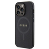Etui Guess GUHMP14LPSAHMCK na iPhone 14 Pro - czarne Saffiano MagSafe