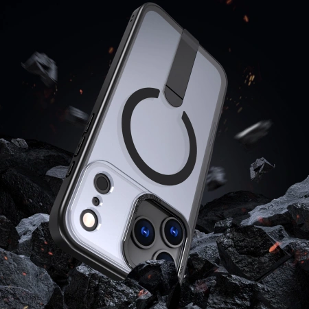 HURTEL ETUI HYBRID ARMOR X DO IPHONE 17 PRO Z PODSTAWKĄ KOMATYBILNE