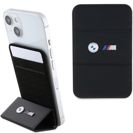 Etui BMW Wallet Card Slot Stand Etui BMWCSMMPGK - czarne MagSafe M Edition Collection