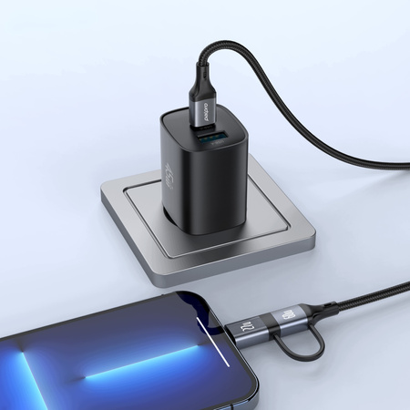PALPRO KABEL USB-C LIGHTNING SZYBKIE ŁADOWANIE DO SAMSUNG APPLE 60W/27W 1M