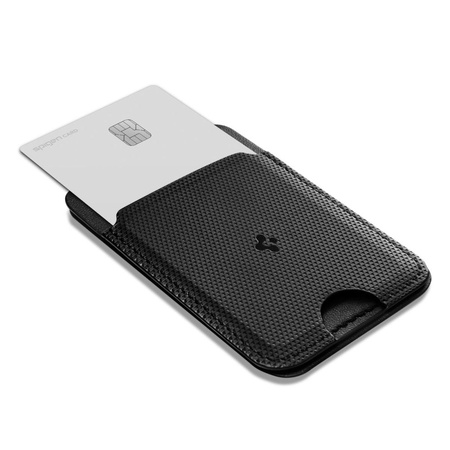 SPIGEN S314-1 SLIM FOLD TRIPOD MAGSAFE UNIVERSAL MAGNETIC CARD HOLDER BLACK