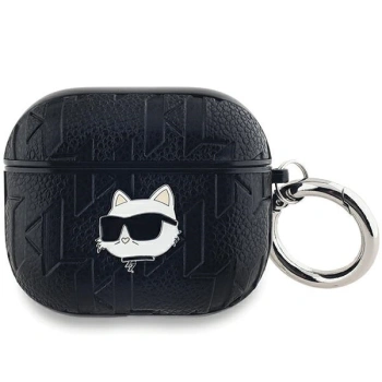 KARL LAGERFELD POKROWIEC DO AIRPODS 3 MAGNETYCZNE MONOGRAM CHOUPETTE CZARNY