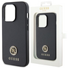 Guess GUHCP15LPS4DGPK iPhone 15 Pro 6.1" czarny/black hardcase Strass Metal Logo